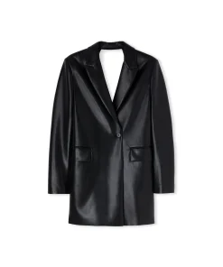 Abito Blazer A Portafoglio In Eco-Nappa Con Dettaglio Apertura Sul Retro^MSGM Sale
