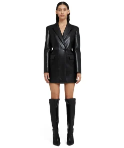 Abito Blazer A Portafoglio In Eco-Nappa Con Dettaglio Apertura Sul Retro^MSGM Sale