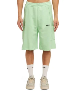 Bermuda In Cotone Organico Della Capsule Fantastic Green^MSGM Hot