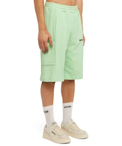 Bermuda In Cotone Organico Della Capsule Fantastic Green^MSGM Hot