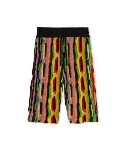 Bermuda In Maglia Di Cotone Con Rouches Multicolor^MSGM Discount