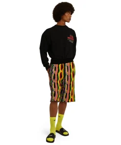 Bermuda In Maglia Di Cotone Con Rouches Multicolor^MSGM Flash Sale