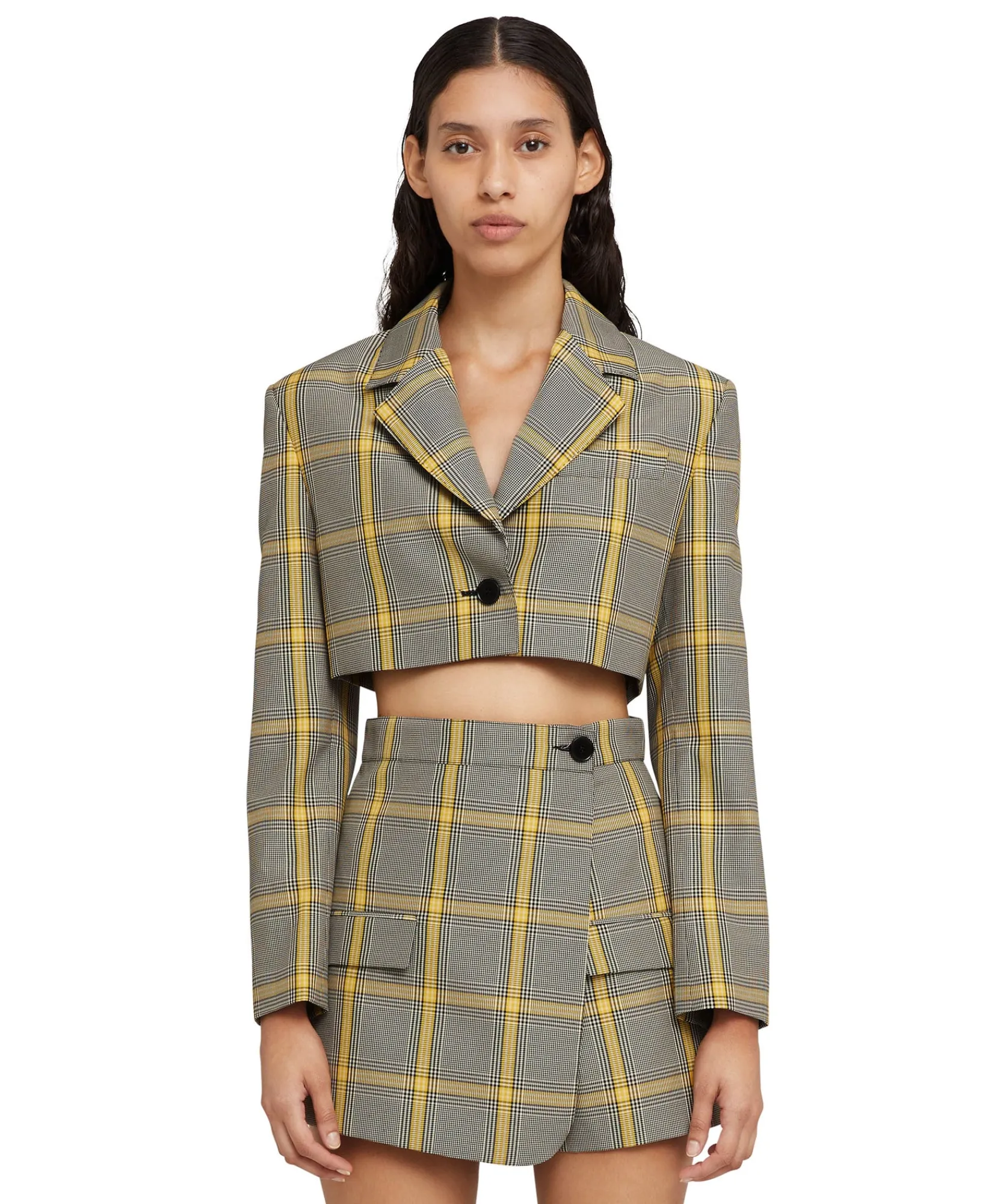 Blazer Crop In Pop Prince Of Wales^MSGM Flash Sale