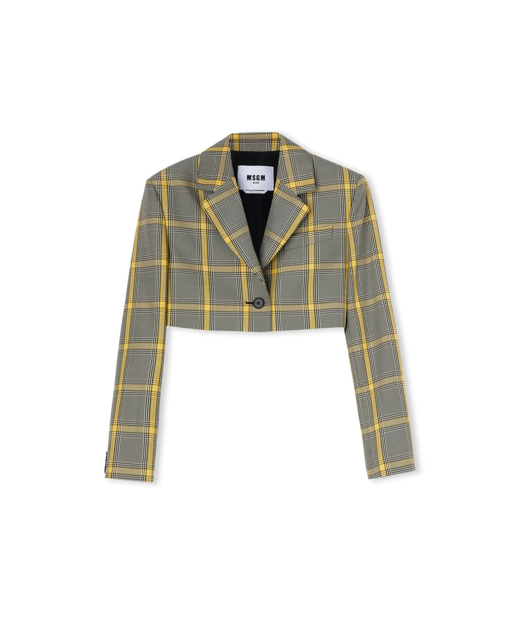 Blazer Crop In Pop Prince Of Wales^MSGM Flash Sale