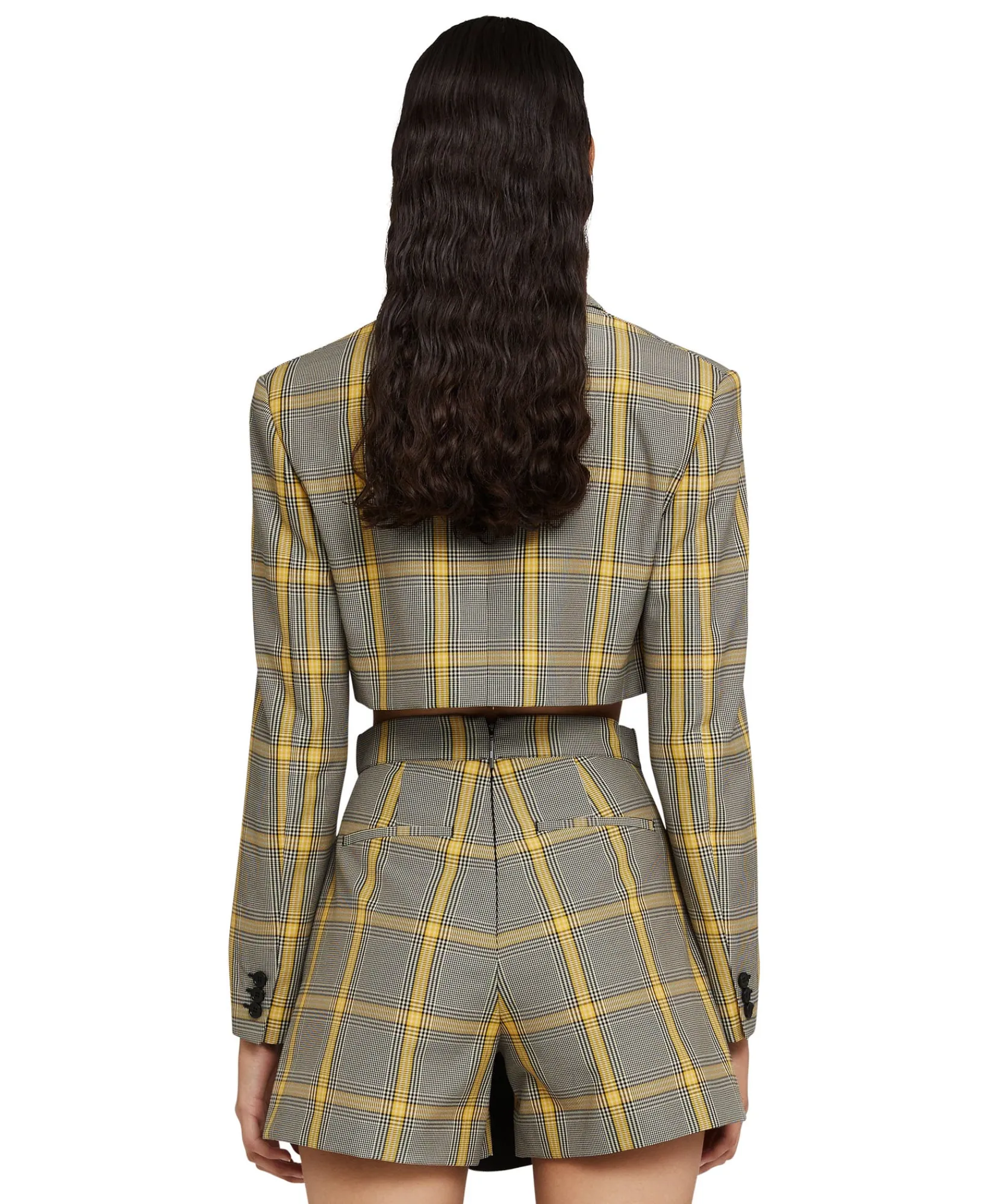 Blazer Crop In Pop Prince Of Wales^MSGM Flash Sale