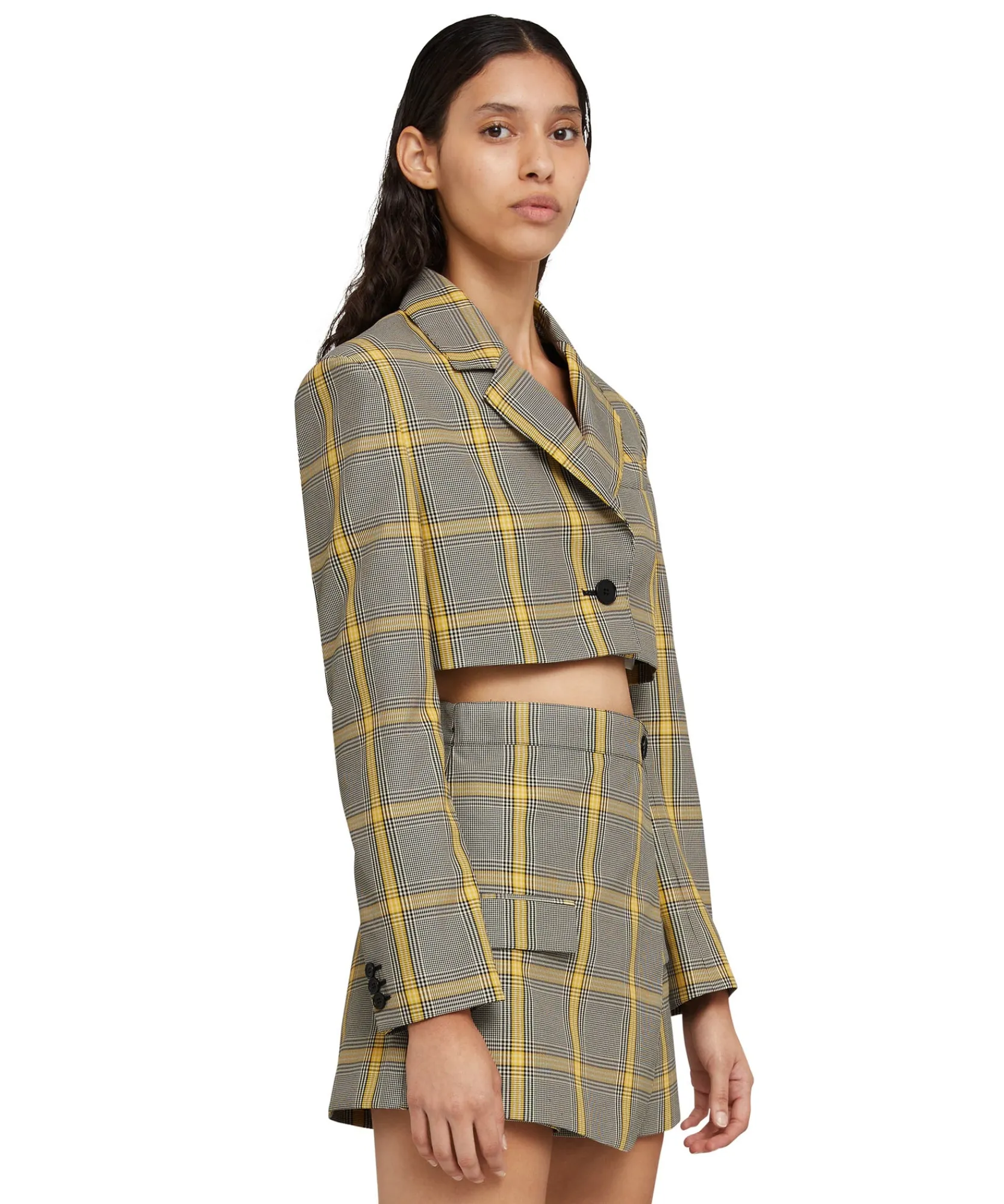 Blazer Crop In Pop Prince Of Wales^MSGM Flash Sale