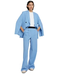 Blazer Doppiopetto In Fresco Lana Con Maniche Apribili^MSGM Online