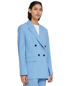 Blazer Doppiopetto In Fresco Lana Con Maniche Apribili^MSGM Online