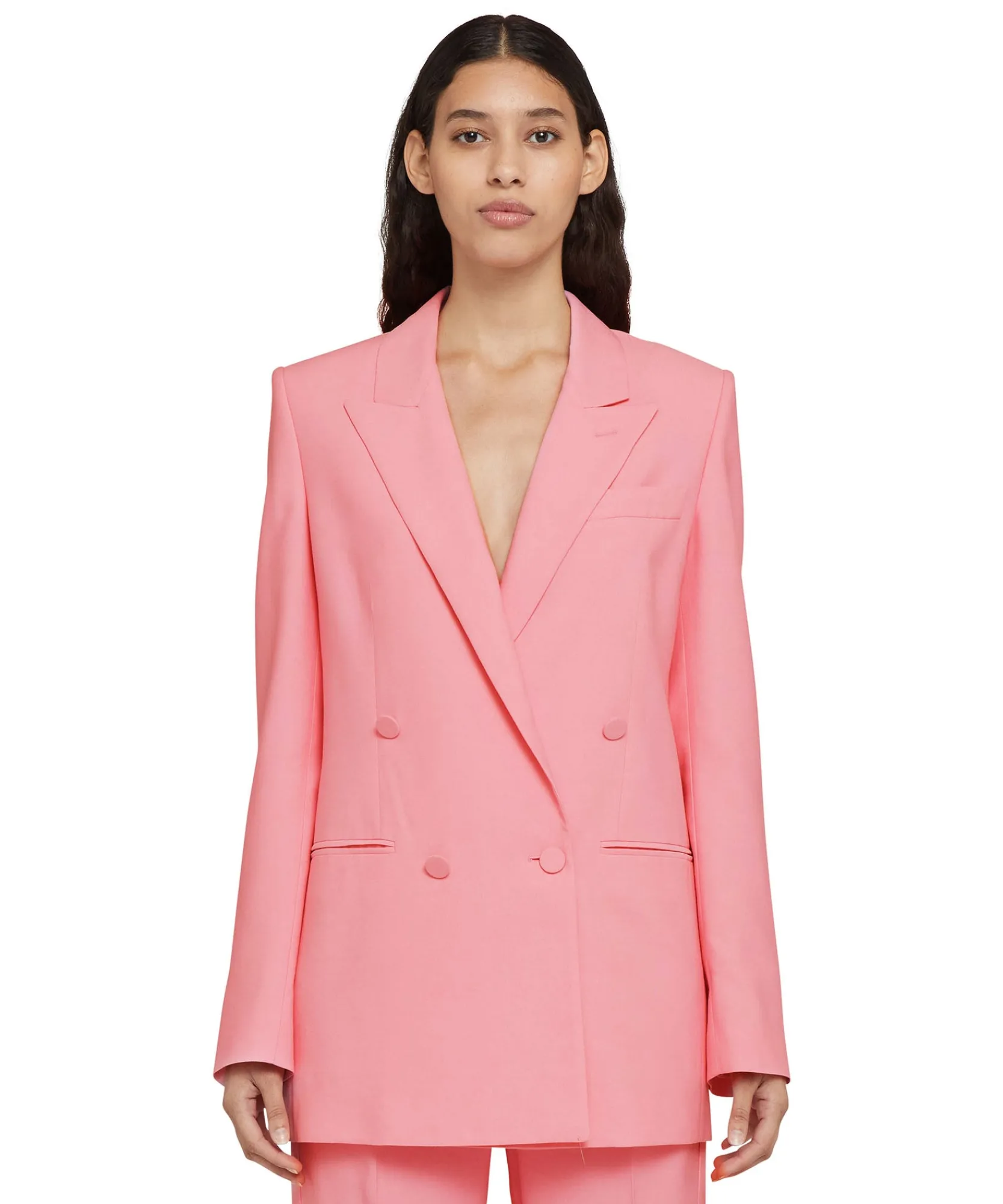 Blazer Doppiopetto In Viscosa^MSGM Hot