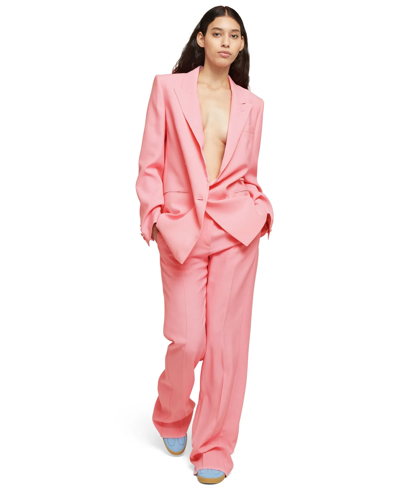 Blazer Doppiopetto In Viscosa^MSGM Hot