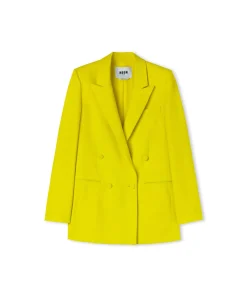 Blazer Doppiopetto In Viscosa^MSGM Sale