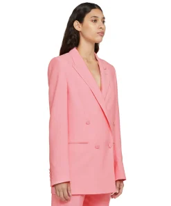 Blazer Doppiopetto In Viscosa^MSGM Hot