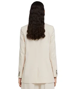 Blazer Monopetto In Viscosa Grezza^MSGM Fashion