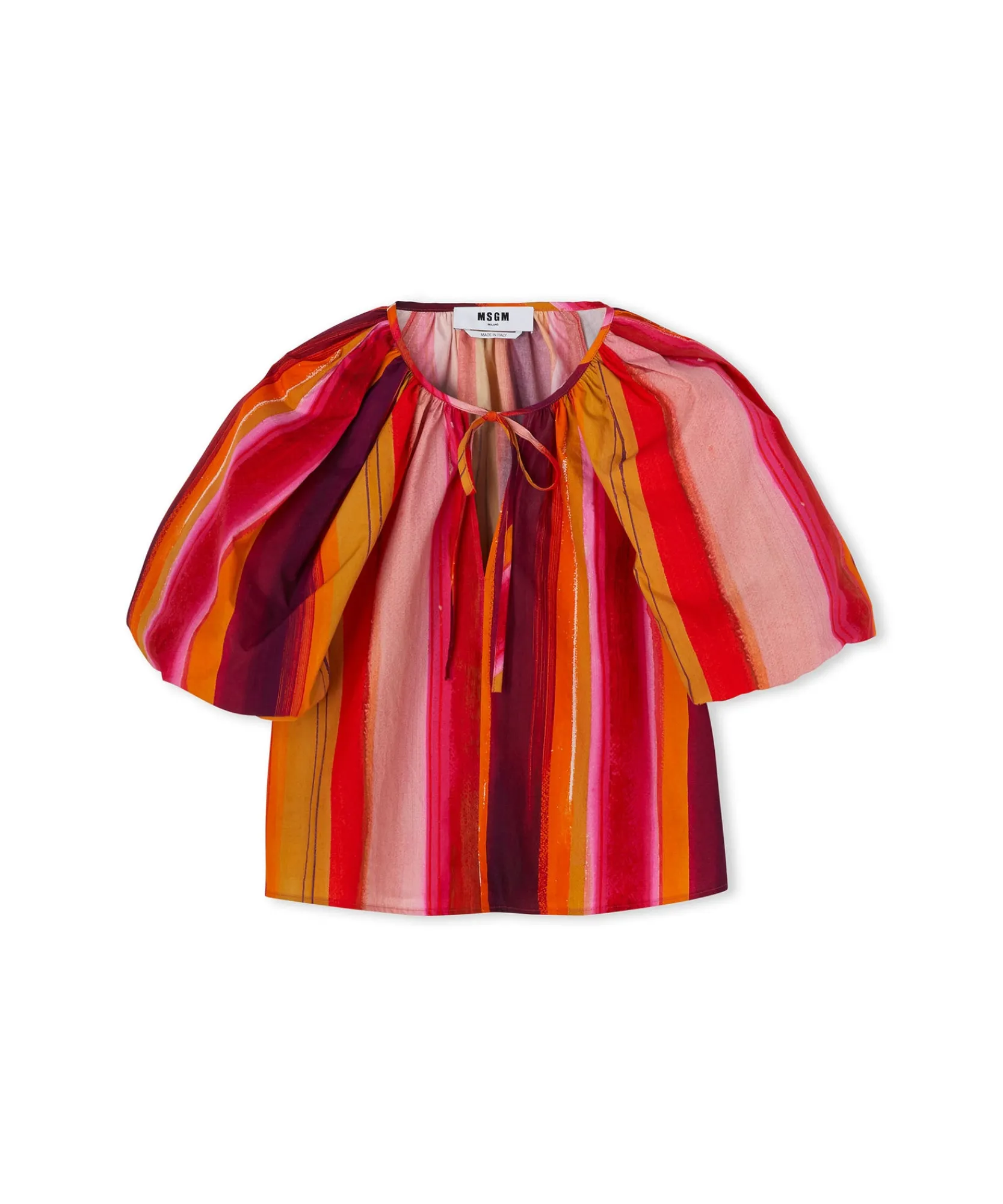 Blusa In Cotone Con Fantasia "Brushed Stripes"^MSGM Fashion