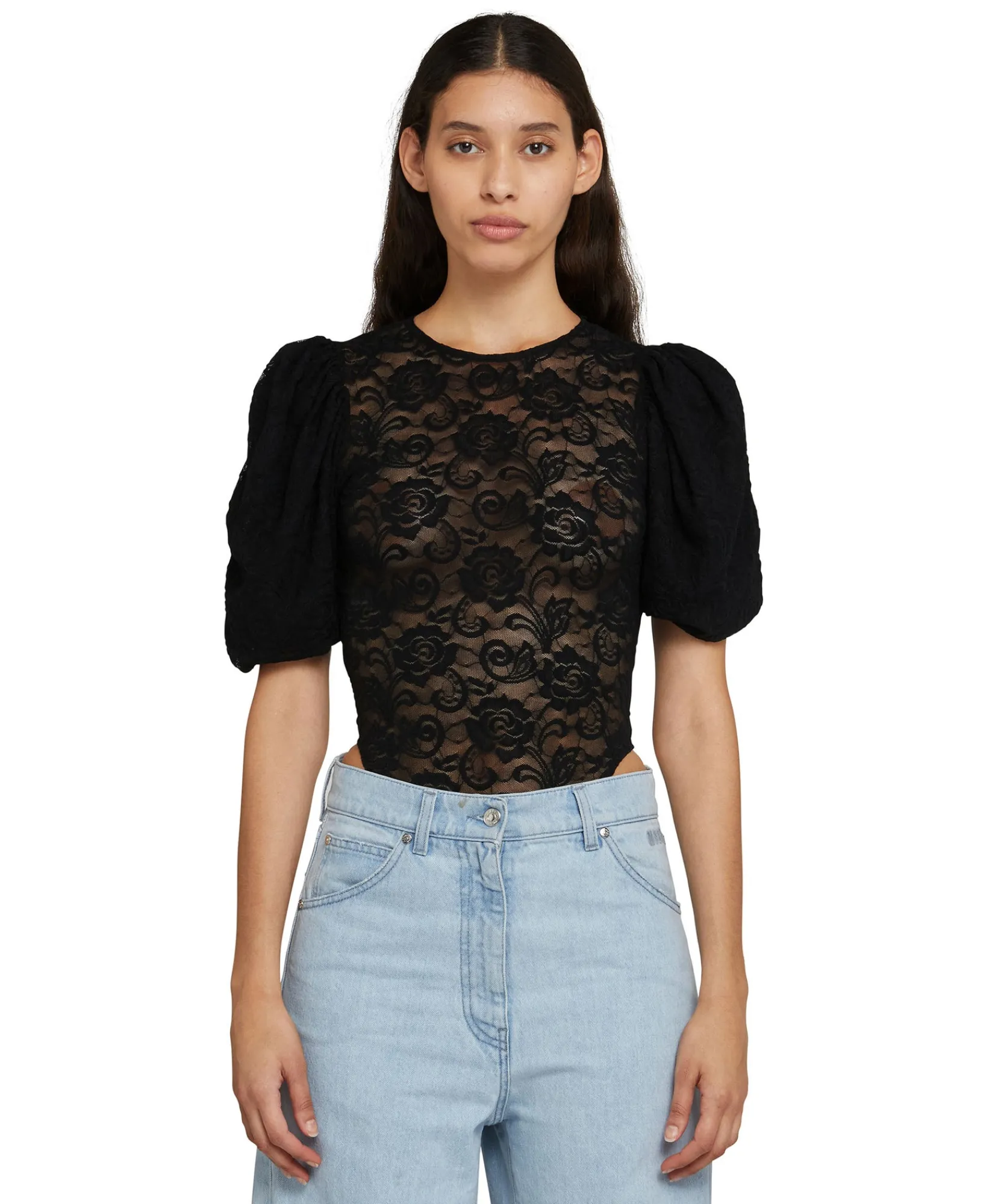 Body In Pizzo Con Maniche A Sbuffo^MSGM Online