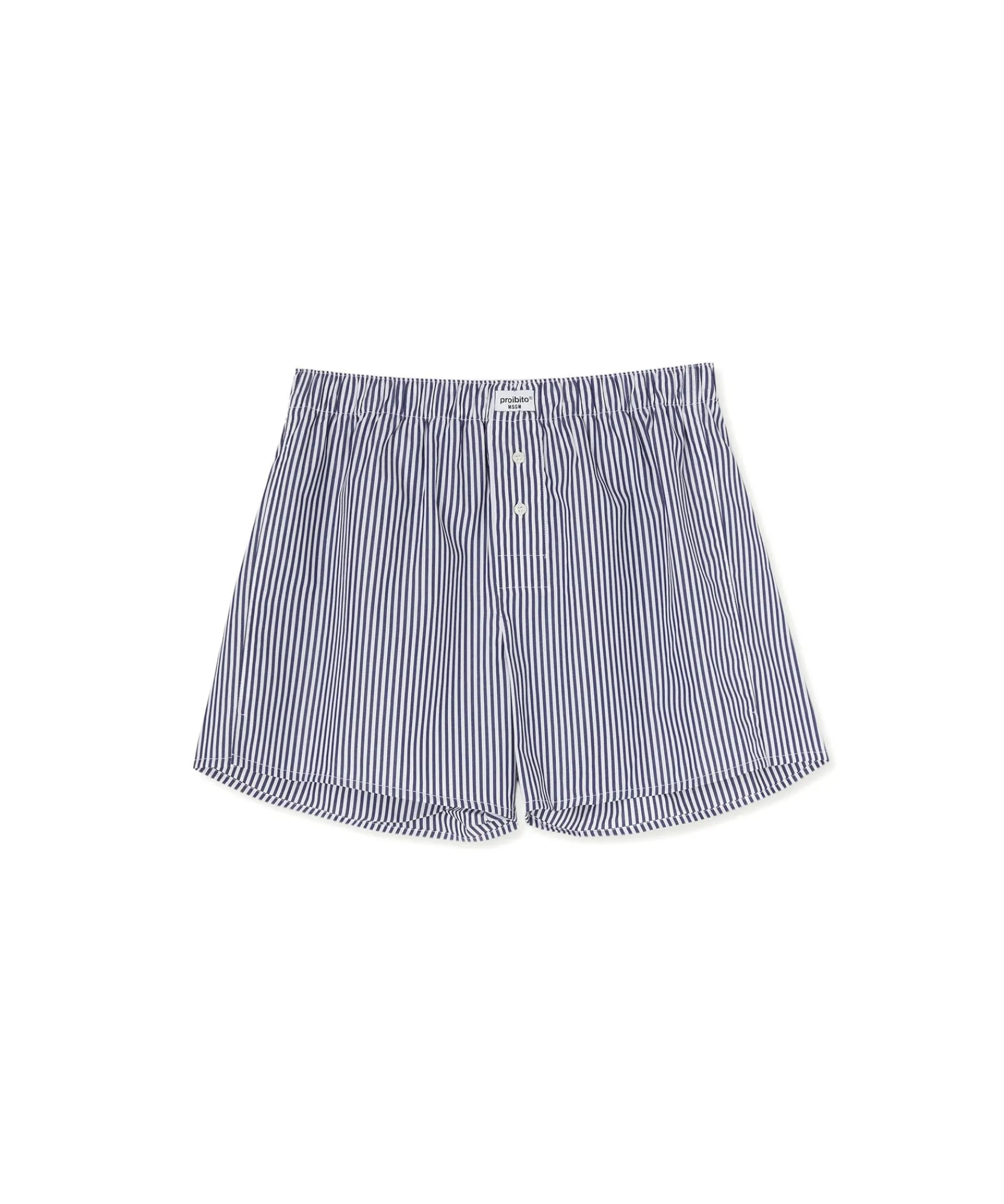 Boxer In Cotone Bacchettato Con Etichetta "Proibito"^MSGM Online