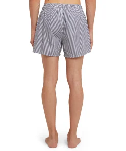 Boxer In Cotone Bacchettato Con Etichetta