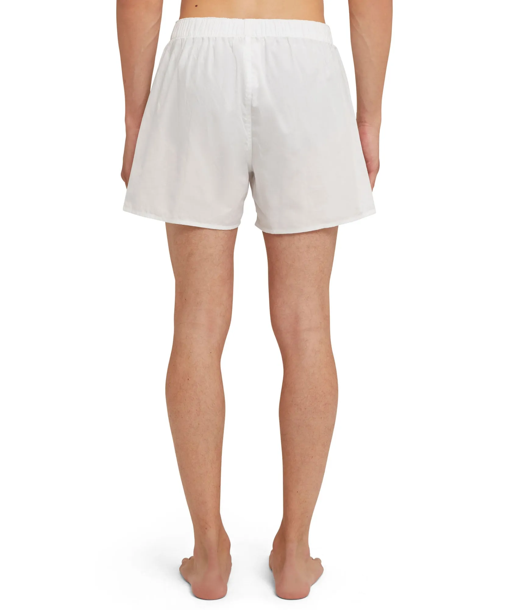 Boxer In Cotone Tinta Unita Con Etichetta "Proibito"^MSGM Fashion