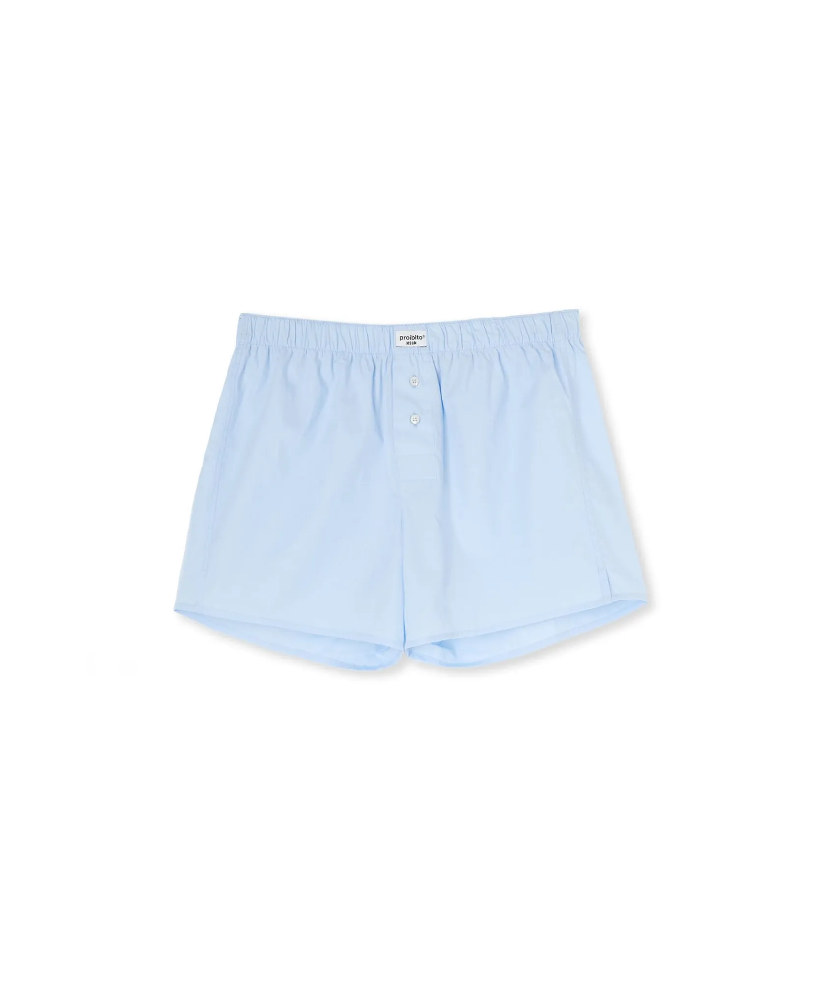 Boxer In Cotone Tinta Unita Con Etichetta "Proibito"^MSGM Best