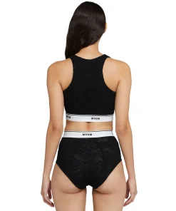 Brassiere In Pizzo Con Banda Elastica^MSGM Outlet