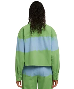 Camicia Crop In Bull Con Lavorazione "Tie Dye Bull"^MSGM Flash Sale