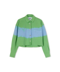 Camicia Crop In Bull Con Lavorazione "Tie Dye Bull"^MSGM Flash Sale