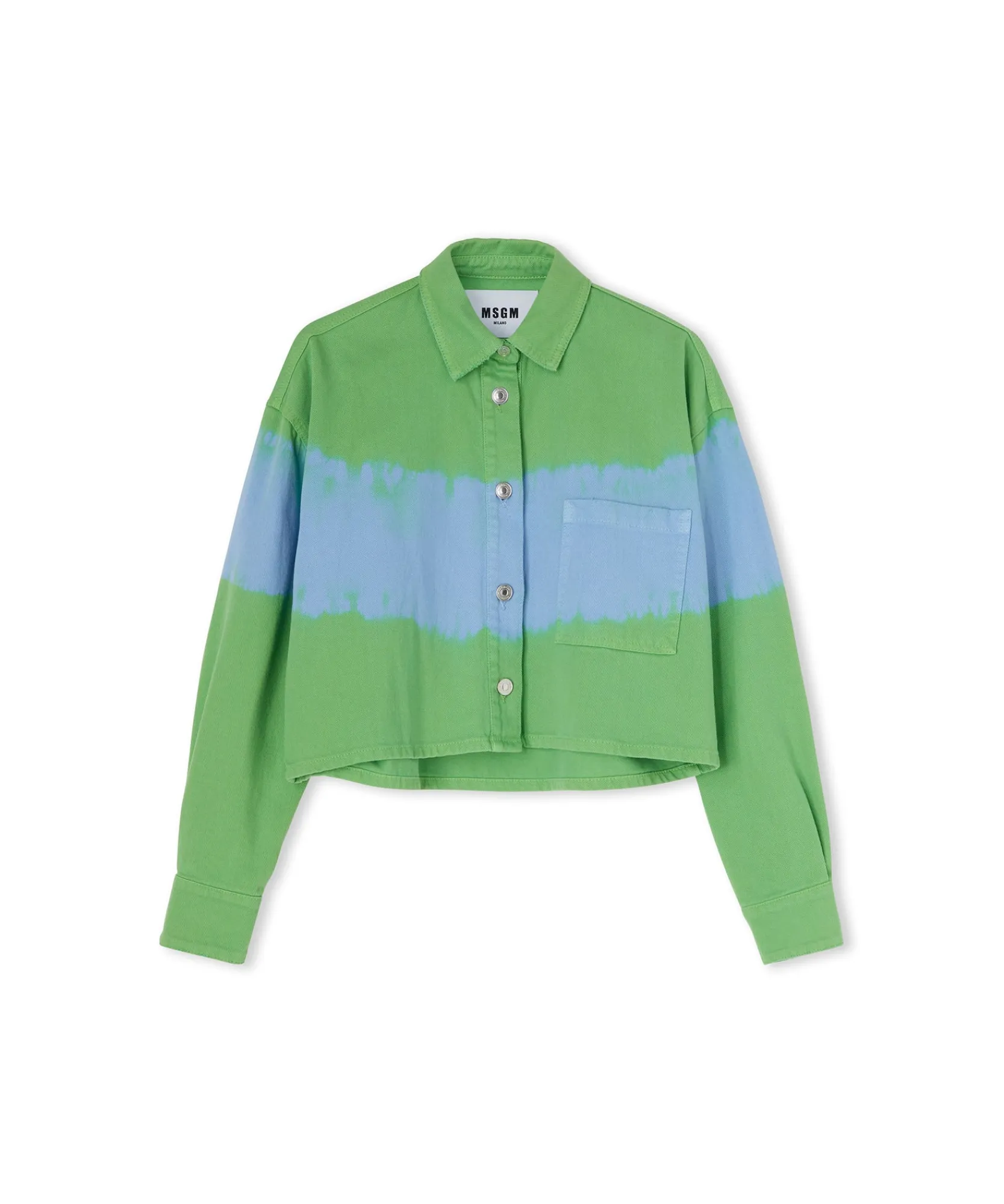Camicia Crop In Bull Con Lavorazione "Tie Dye Bull"^MSGM Flash Sale