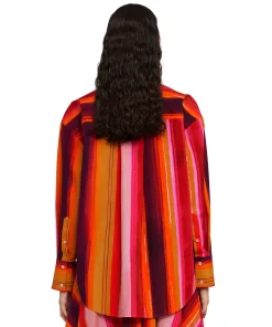 Camicia In Cotone Con Fantasia "Brushed Stripes"^MSGM Store