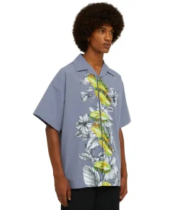 Camicia In Cotone Organico Popeline Con Stampa "Pineapple"^MSGM Flash Sale