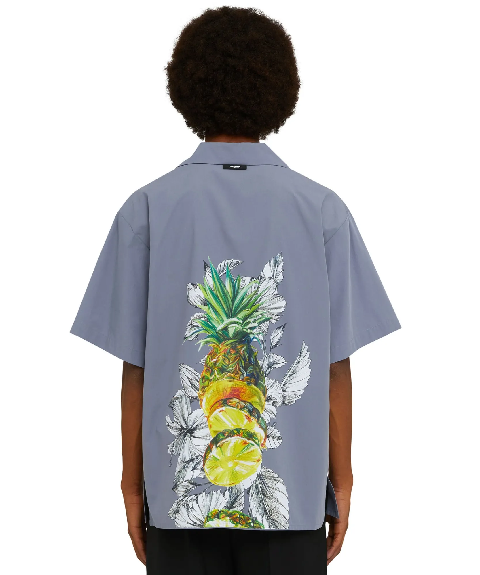 Camicia In Cotone Organico Popeline Con Stampa "Pineapple"^MSGM Flash Sale