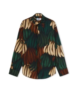 Camicia In Cotone Popeline Con Stampa "Bananas"^MSGM Store