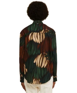 Camicia In Cotone Popeline Con Stampa 