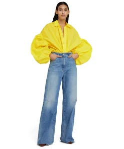 Camicia In Taffeta Con Maniche A Palloncino^MSGM Online