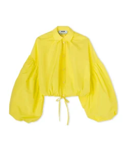 Camicia In Taffeta Con Maniche A Palloncino^MSGM Online