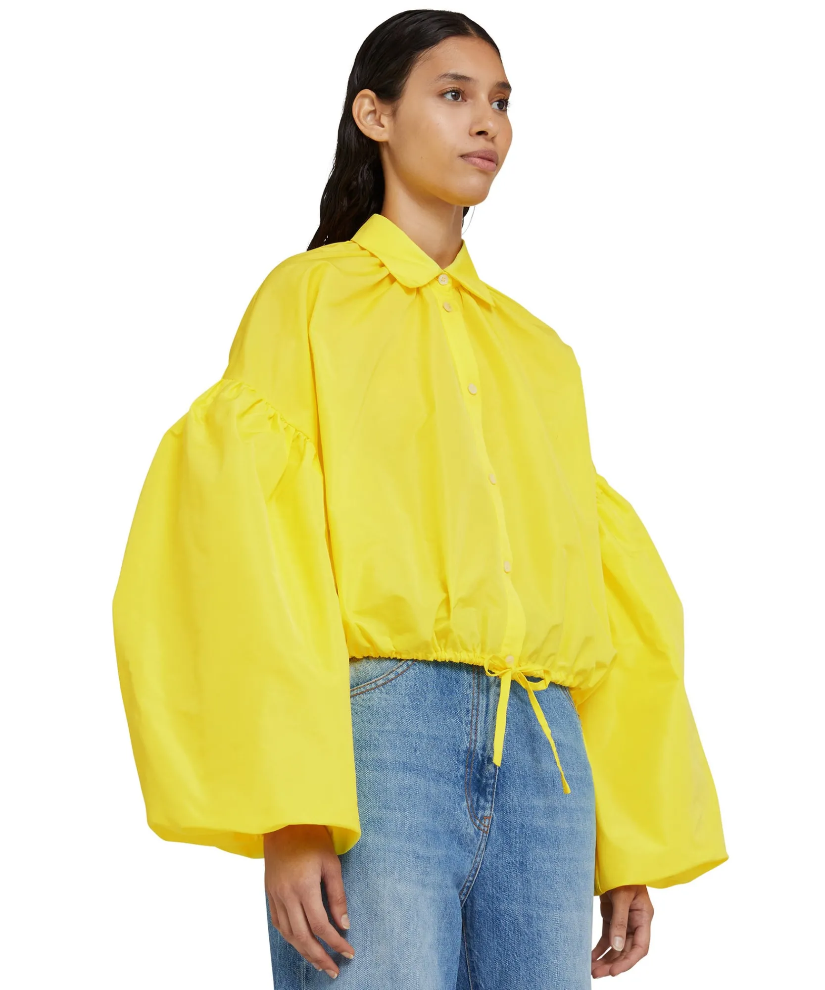 Camicia In Taffeta Con Maniche A Palloncino^MSGM Online