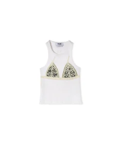 Canotta In Cotone Con Stampa^MSGM Hot