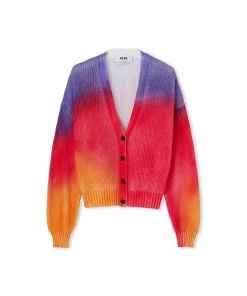 Cardigan In Cotone Tie Dye^MSGM Hot