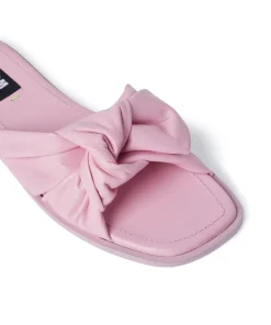 Ciabatta In Nappa Tinta Unita Con Fascia A Nodo^MSGM Online