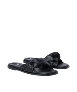 Ciabatta In Nappa Tinta Unita Con Fascia A Nodo^MSGM Outlet