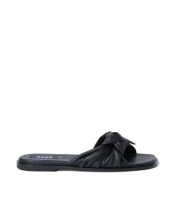 Ciabatta In Nappa Tinta Unita Con Fascia A Nodo^MSGM Outlet