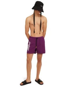 Costume In Nylon Tinta Unita Con Logo ^MSGM Flash Sale