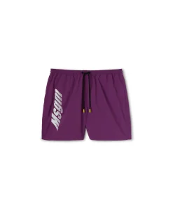 Costume In Nylon Tinta Unita Con Logo ^MSGM Flash Sale