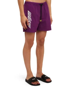 Costume In Nylon Tinta Unita Con Logo ^MSGM Flash Sale