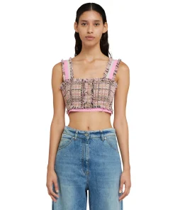 Crop Top In Tweed^MSGM Cheap