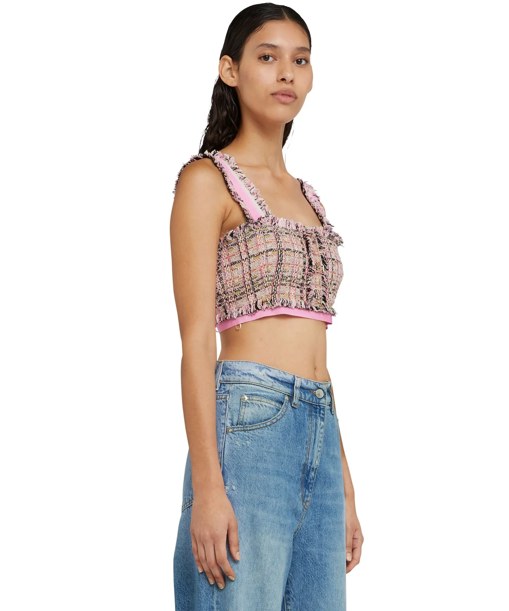 Crop Top In Tweed^MSGM Cheap