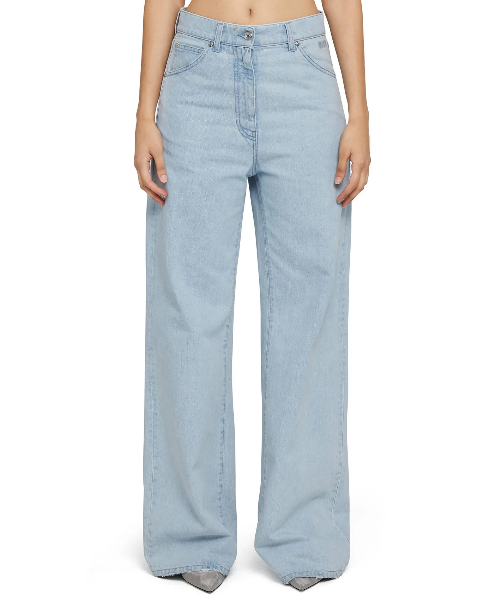 Denim Taglio Straight Tinta Unita^MSGM Cheap