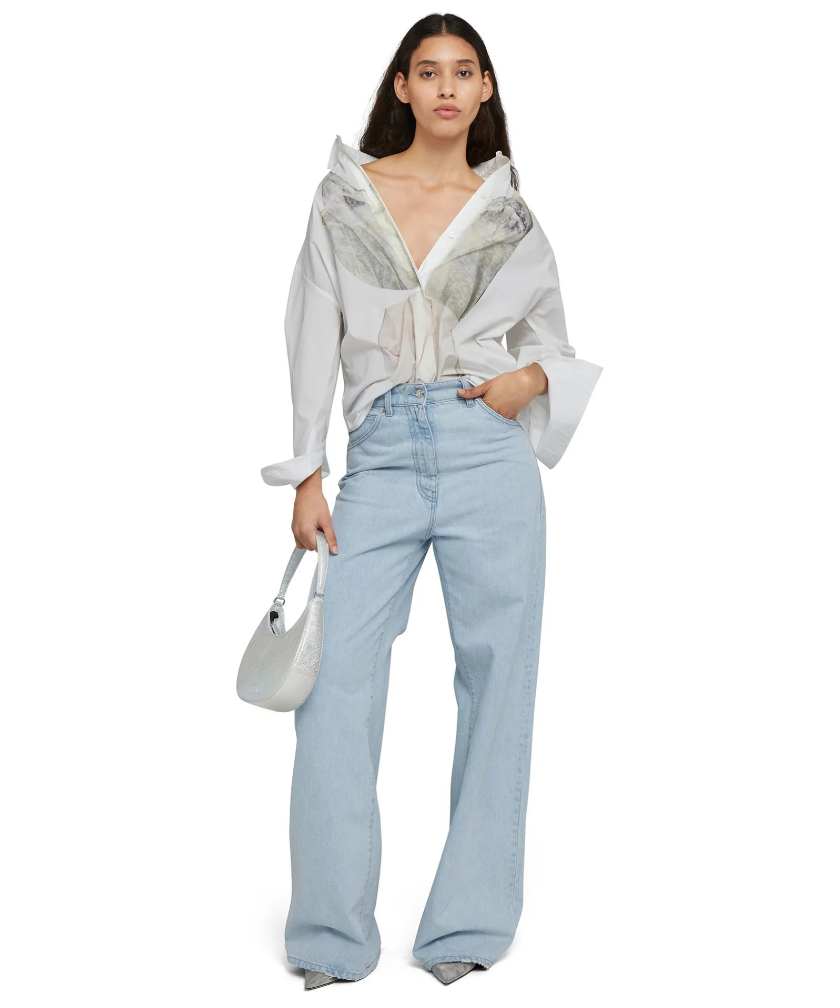 Denim Taglio Straight Tinta Unita^MSGM Cheap