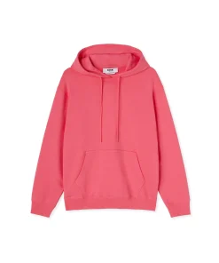 Felpa Con Cappuccio In Cotone Tinta Unita Con Logo ^MSGM Best