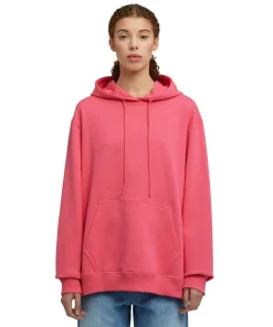 Felpa Con Cappuccio In Cotone Tinta Unita Con Logo ^MSGM Best