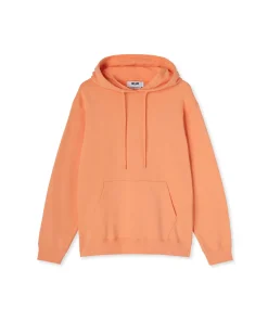 Felpa Con Cappuccio In Cotone Tinta Unita Con Logo ^MSGM Discount